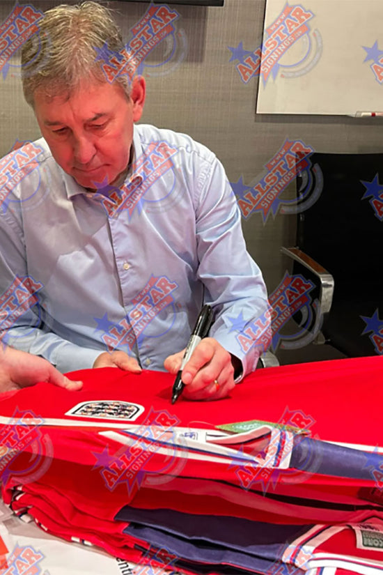 England FA 1982 Robson Signed Shirt Framed 1