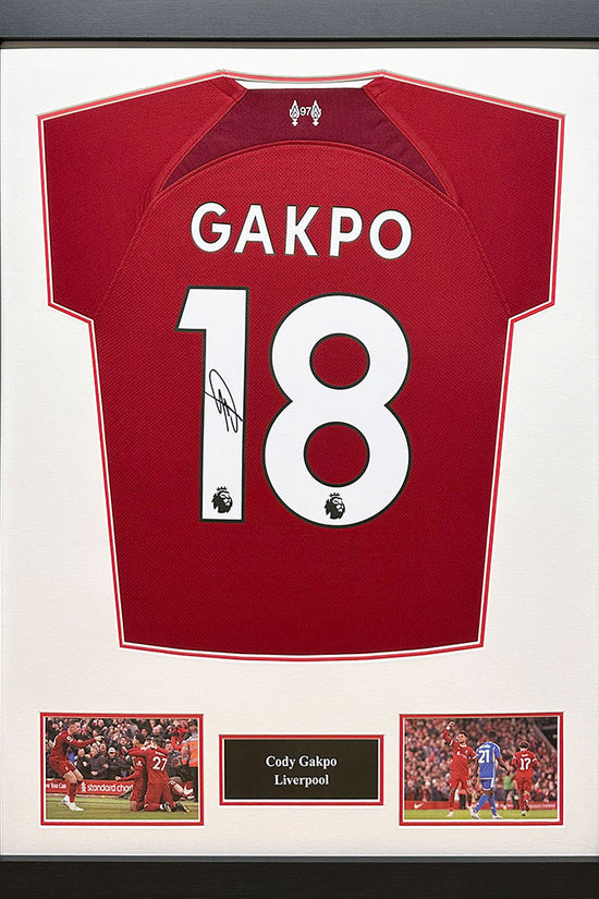 Liverpool FC Gapko Signed Shirt Framed