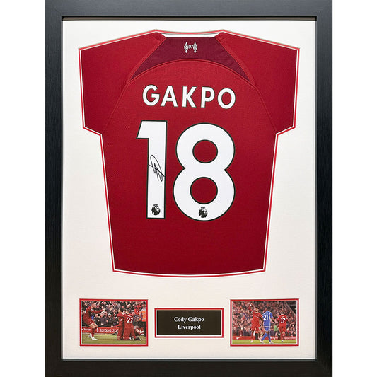 Liverpool FC Gapko Signed Shirt Framed