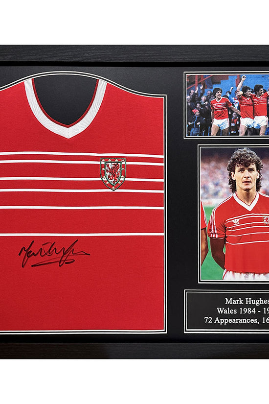 FA Wales 1984 Hughes Signed Shirt (Framed)