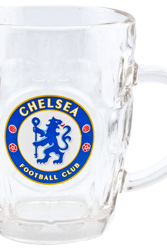 Chelsea FC Dimple Glass Tankard