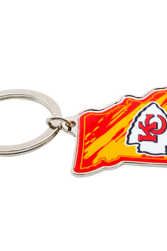 Kansas City Chiefs State Shape Keyring