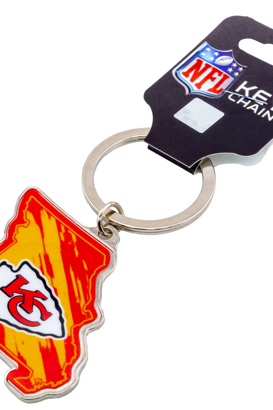 Kansas City Chiefs State Shape Keyring