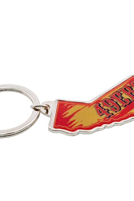 San Francisco 49ers State Shape Keyring