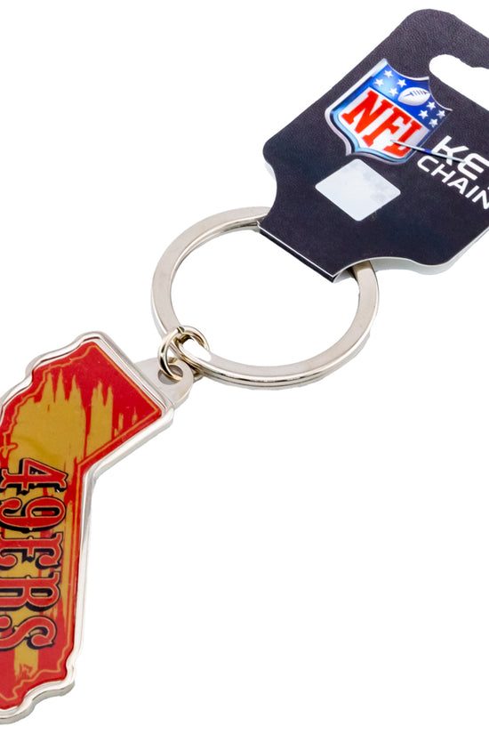 San Francisco 49ers State Shape Keyring
