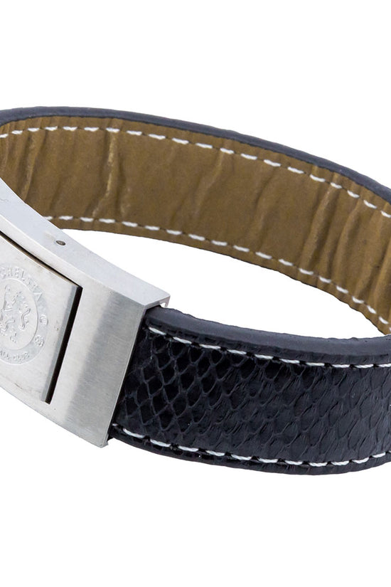 Chelsea FC Stitched Leather Bracelet