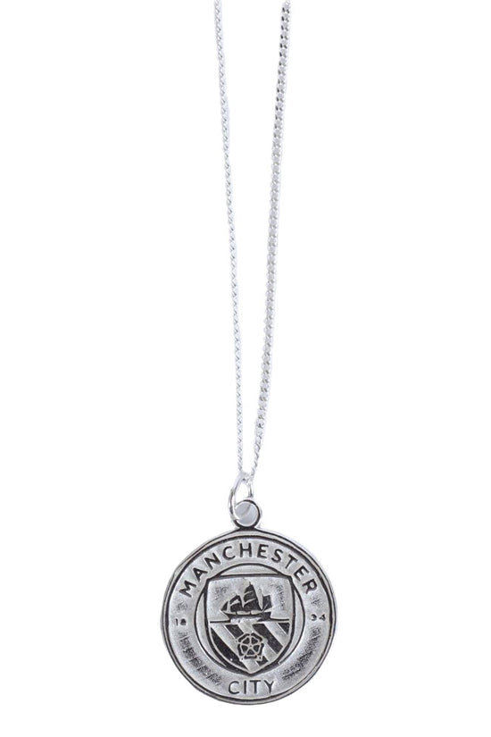 Manchester City FC Sterling Silver Pendant & Chain