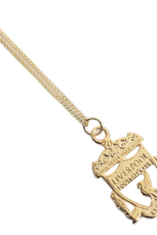 Liverpool FC 18ct Gold Plated on Silver Crest Pendant & Chain