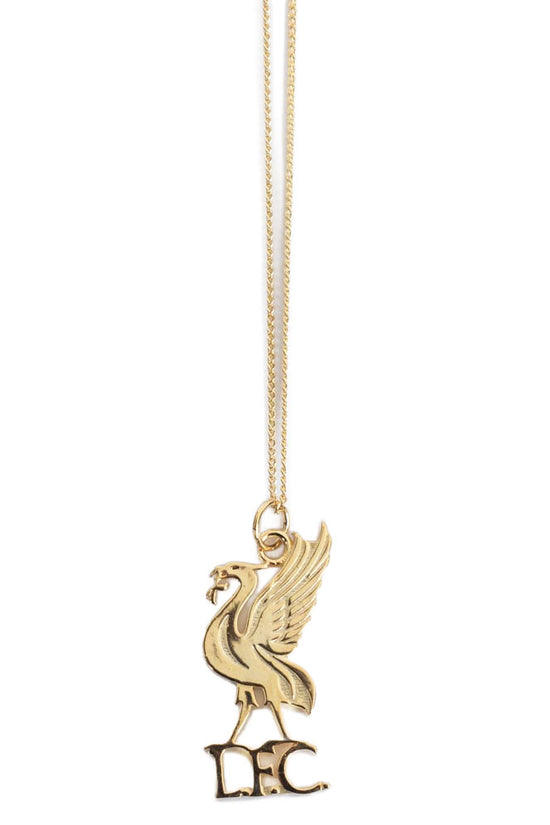 Liverpool FC 18ct Gold Plated on Silver Liverbird Pendant & Chain