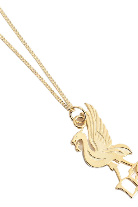 Liverpool FC 18ct Gold Plated on Silver Liverbird Pendant & Chain