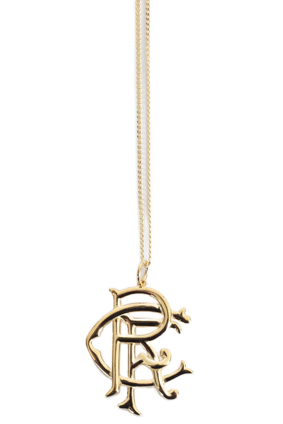 Rangers FC 18ct Gold Plated on Silver Pendant & Chain