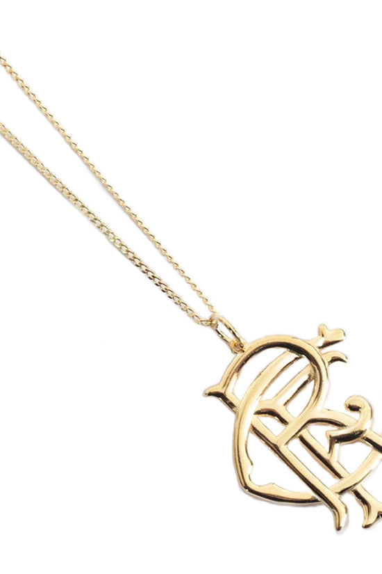 Rangers FC 18ct Gold Plated on Silver Pendant & Chain
