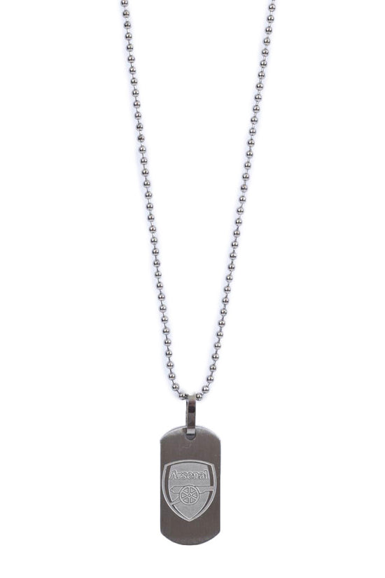 Arsenal FC Matt Finish Dog Tag & Chain