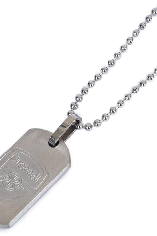 Arsenal FC Matt Finish Dog Tag & Chain