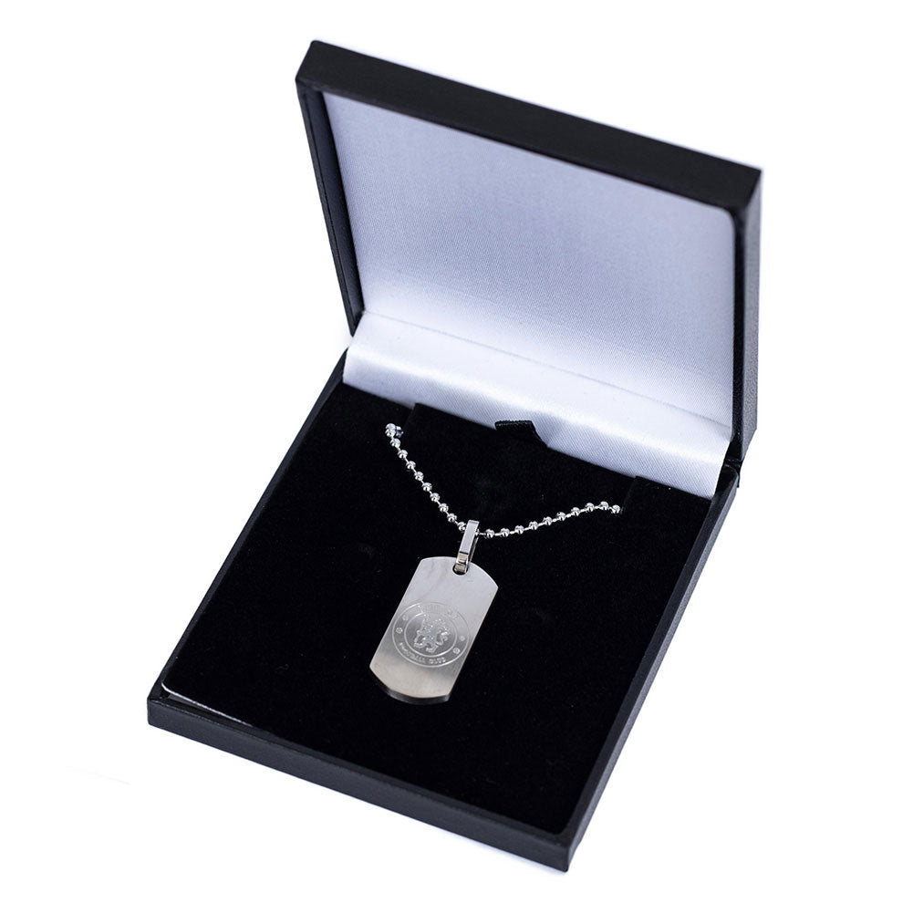 Chelsea FC Matt Finish Dog Tag Chain 3