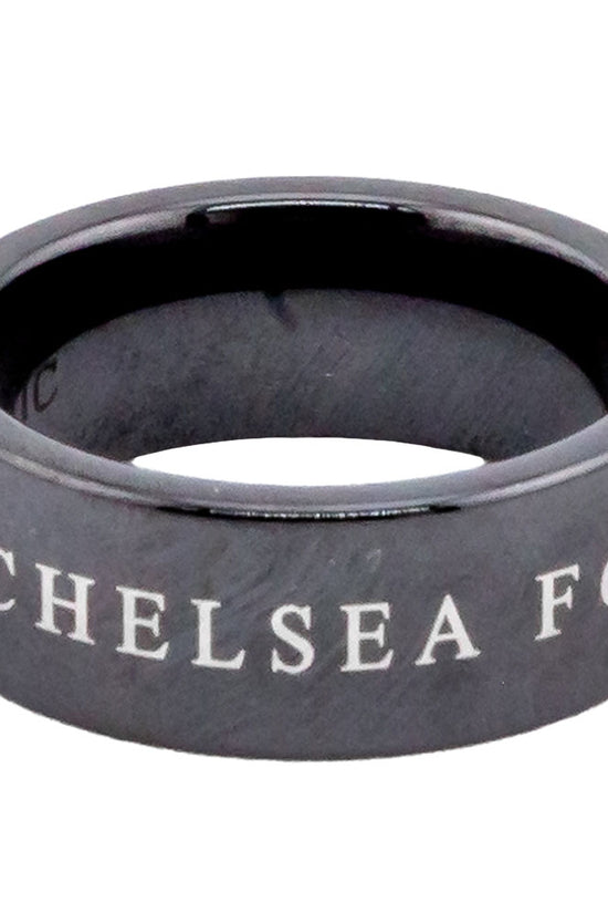 Chelsea FC Black Ceramic Ring Medium