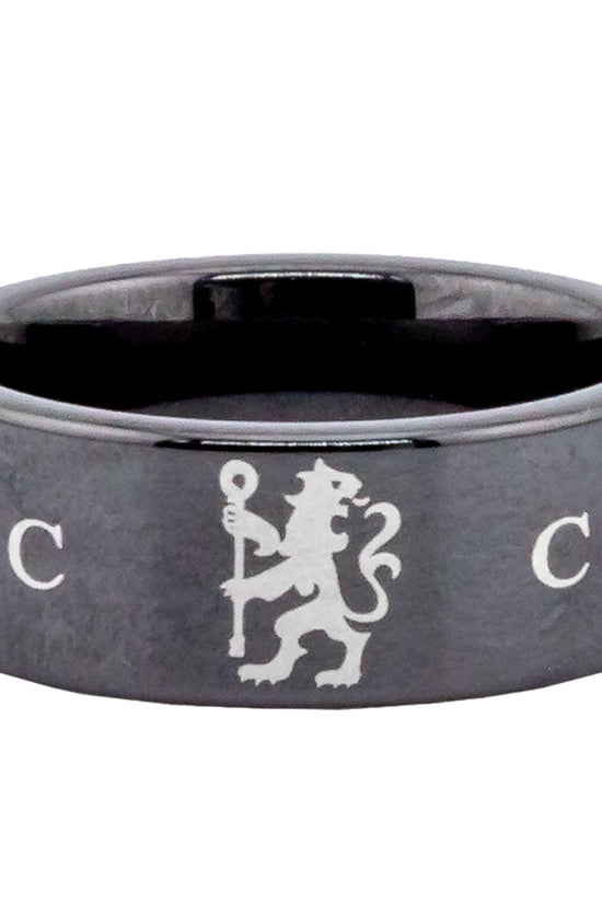 Chelsea FC Black Ceramic Ring Large