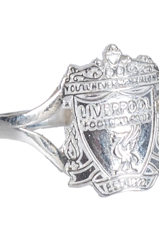 Liverpool FC Sterling Silver Split Shank Ring Small