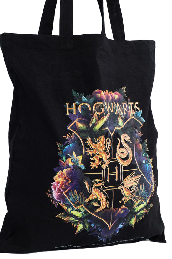 Harry Potter Hogwarts Crest Canvas Tote Bag