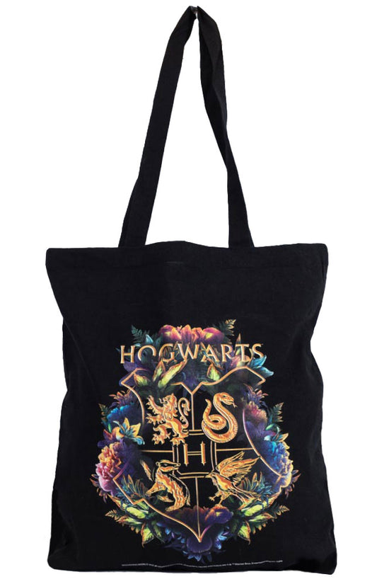 Harry Potter Hogwarts Crest Canvas Tote Bag