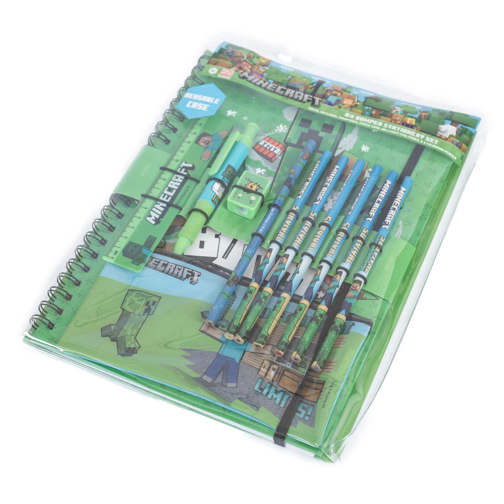 Minecraft Bumper Stationery Set 3