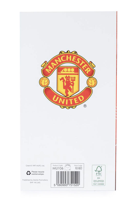 Manchester United FC Super Son Birthday Card