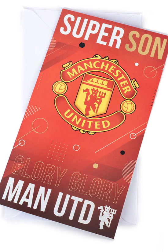 Manchester United FC Super Son Birthday Card