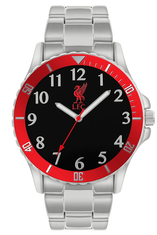 Liverpool FC Mens Red Silver Bracelet Watch