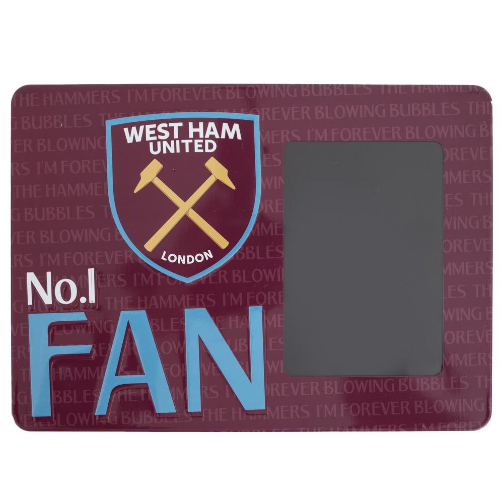 West Ham United FC No1 Fan Picture Frame Sign 2