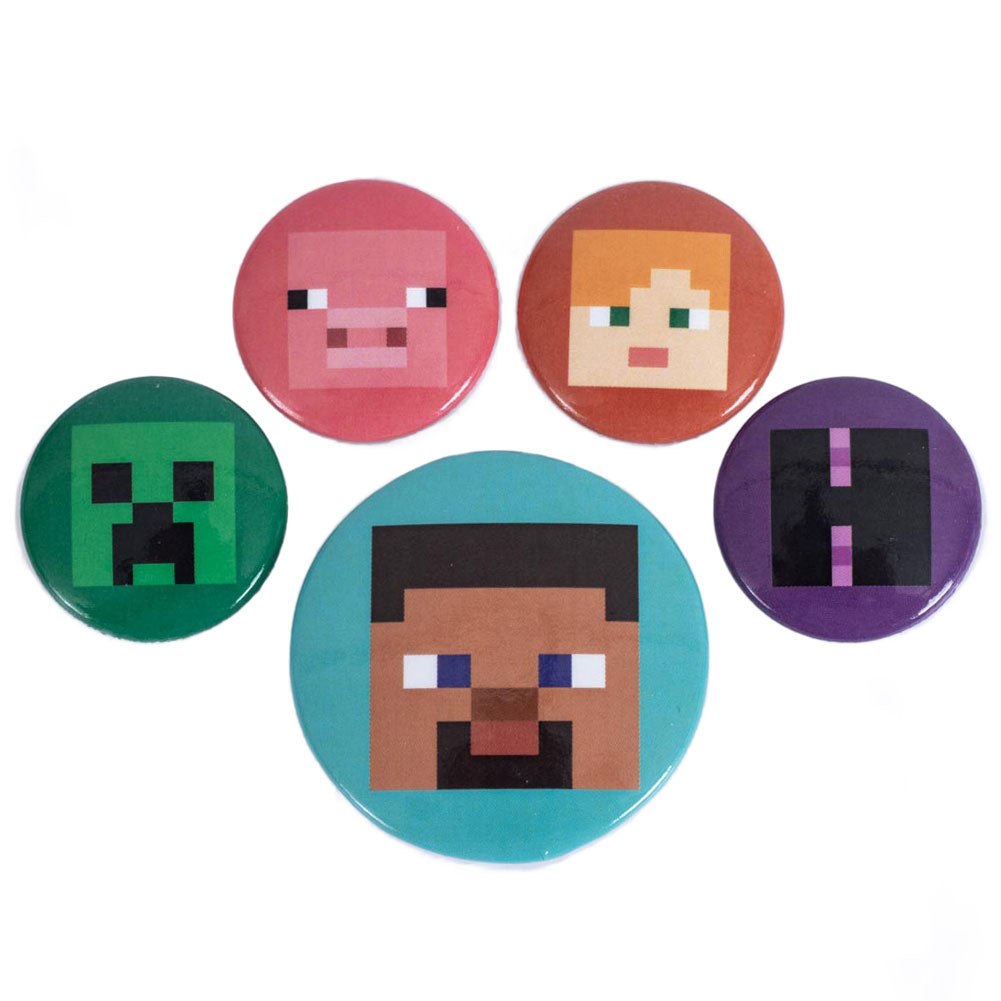 Minecraft Button Badge Set – Cazna Sports