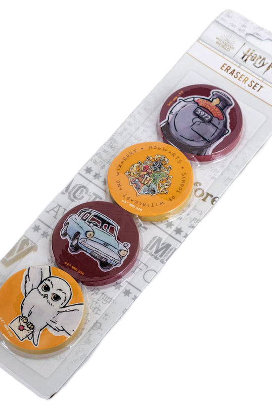 Harry Potter 4pk Eraser Set