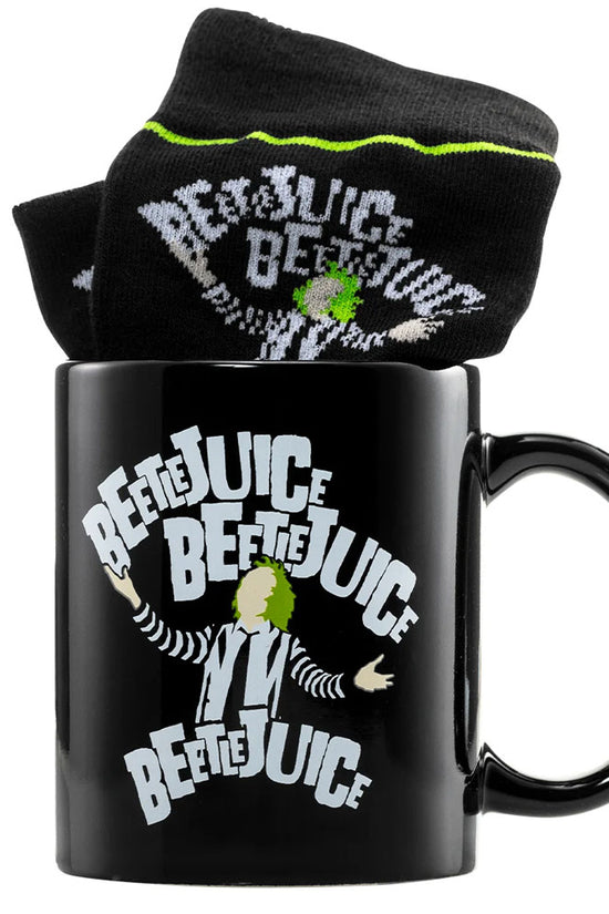 Beetlejuice Mug Sock Set