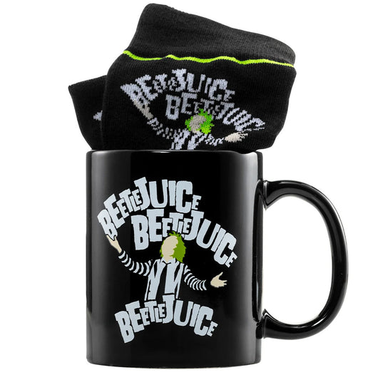 Beetlejuice Mug Sock Set