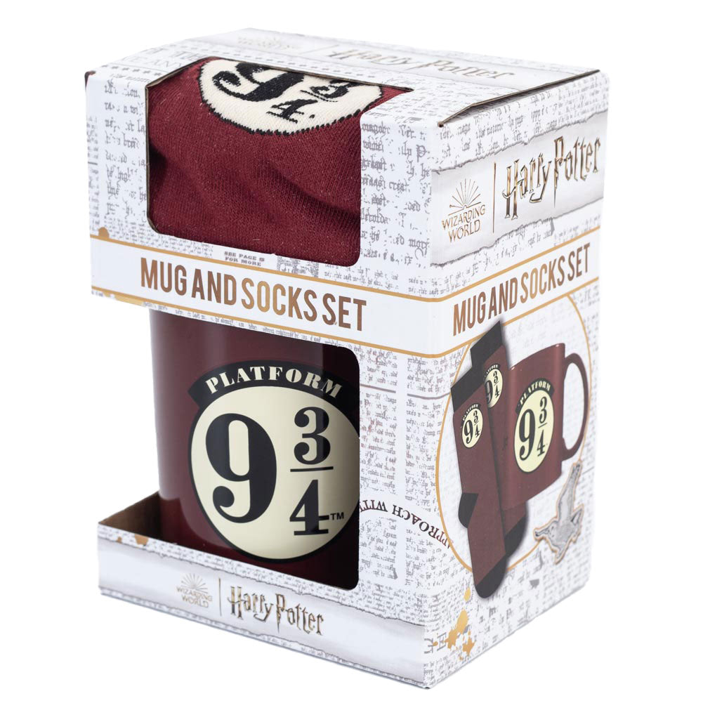 Harry Potter 9 3 Quarters Mug Sock Set 4