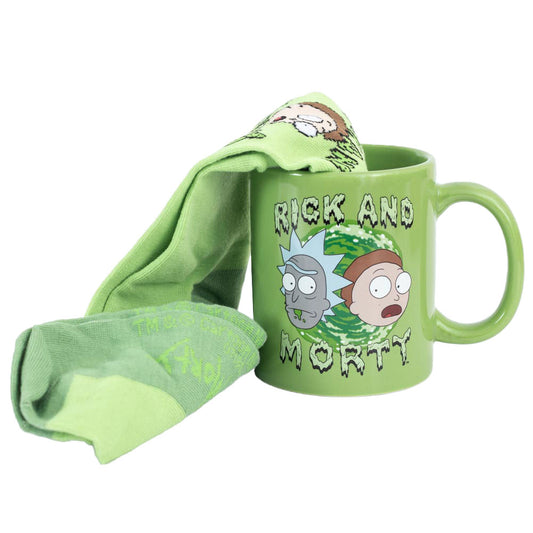 Rick And Morty Mug Sock Set