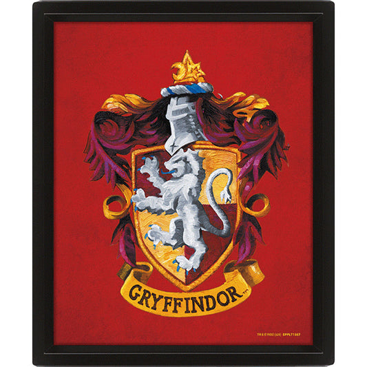 Harry Potter Gryffindor Framed 3D Picture 1