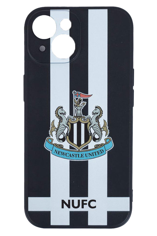 Newcastle United FC iPhone 15 Striped Silicone Case 1