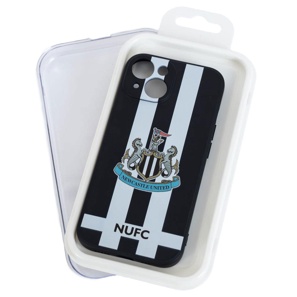 Newcastle United FC iPhone 15 Striped Silicone Case 2