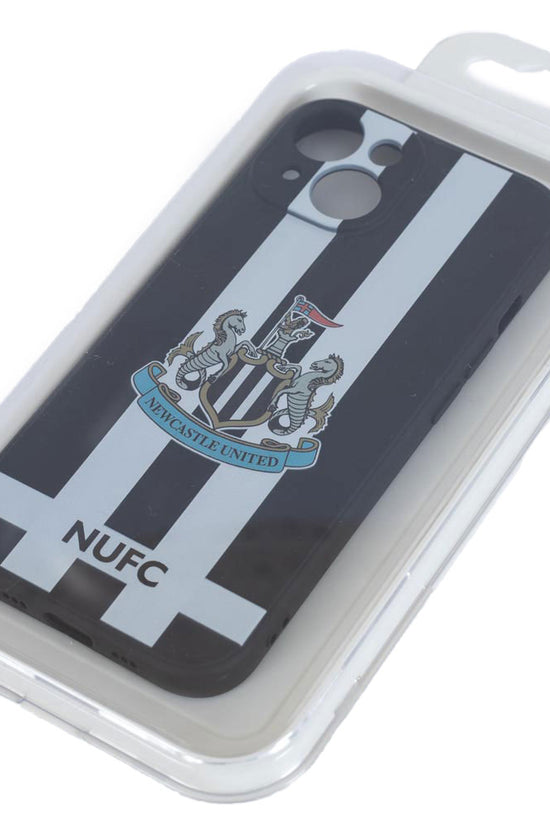 Newcastle United FC iPhone 15 Striped Silicone Case 3