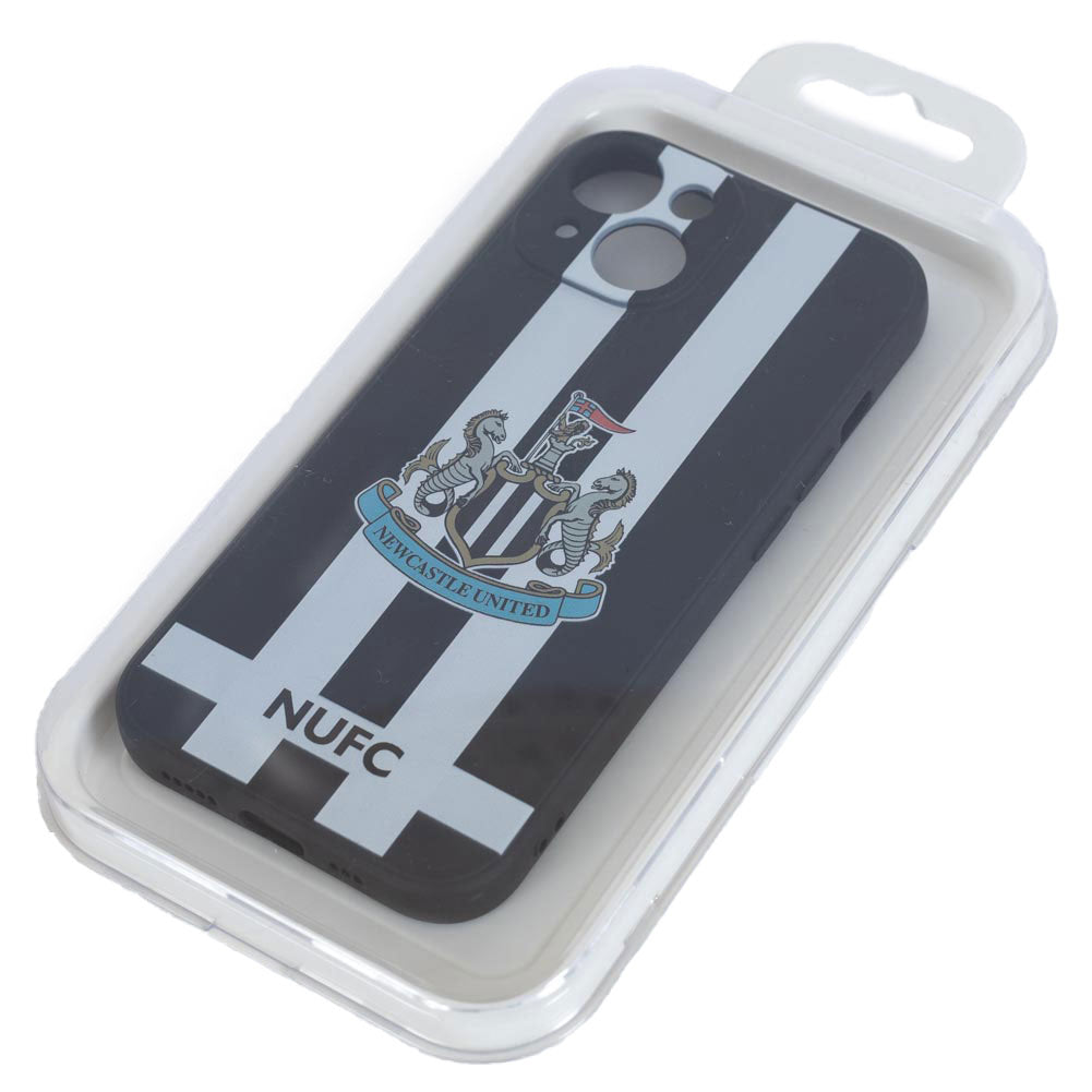 Newcastle United FC iPhone 15 Striped Silicone Case 3