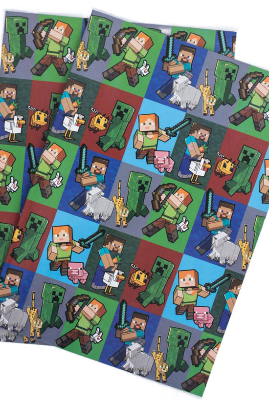 Minecraft Gift Wrap 1