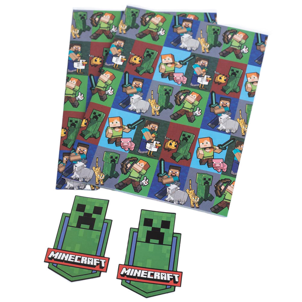 Minecraft Gift Wrap 2