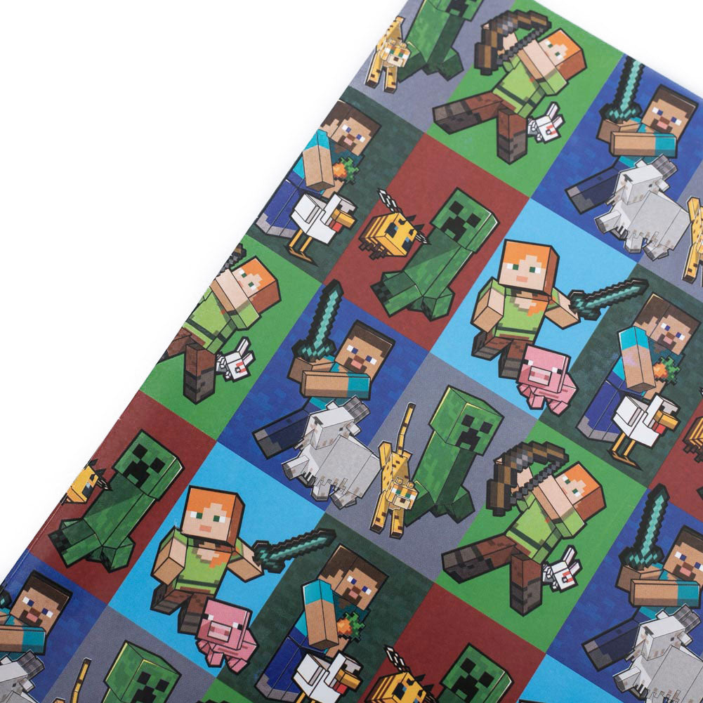 Minecraft Gift Wrap 3