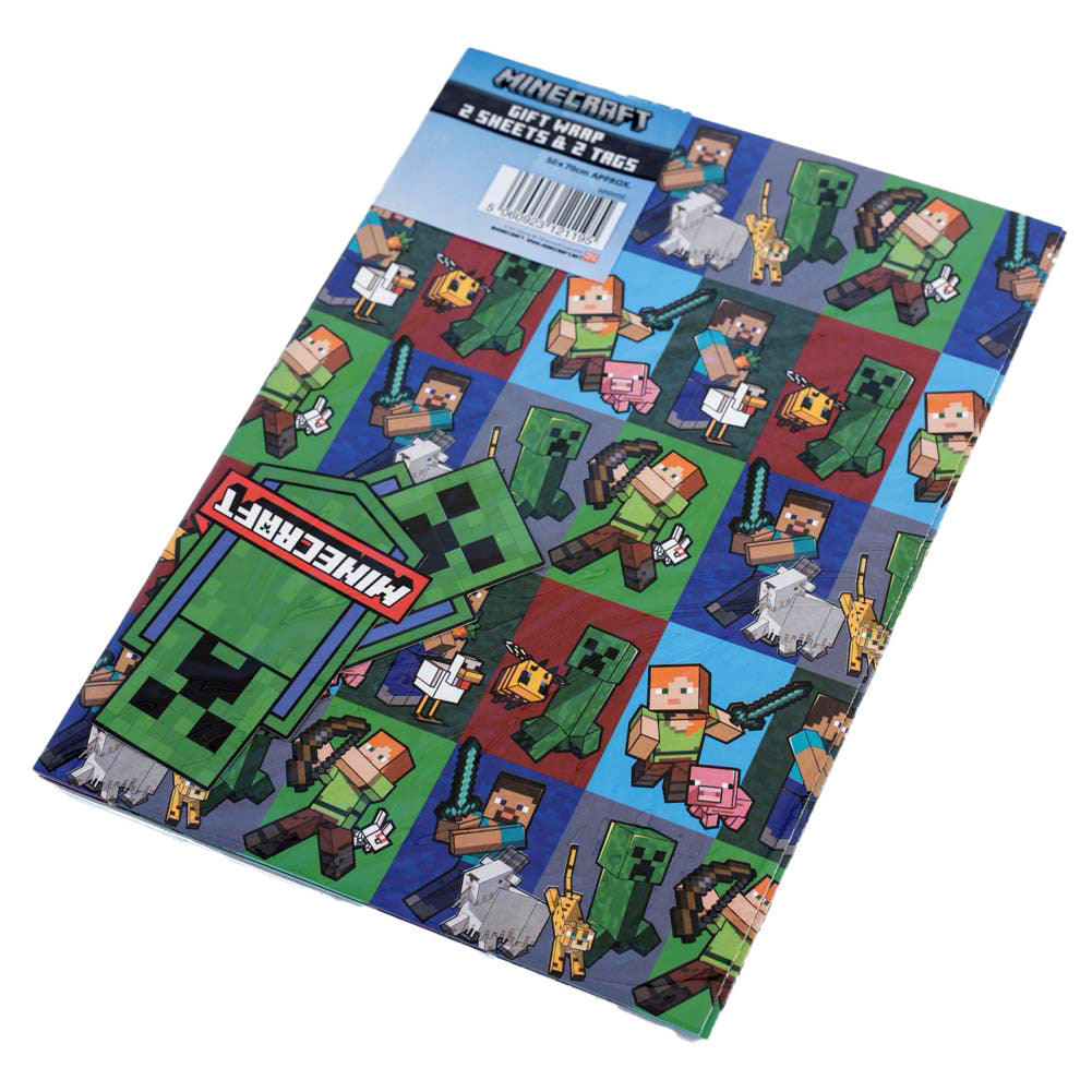 Minecraft Gift Wrap 4