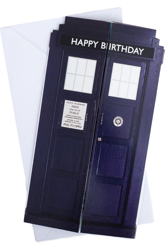 Doctor Who Tardis Birthday Card