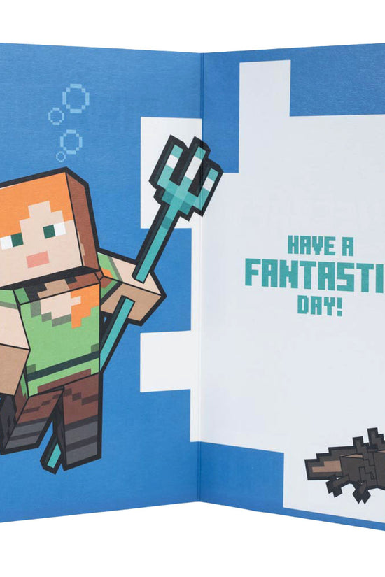 Minecraft Birthday Card