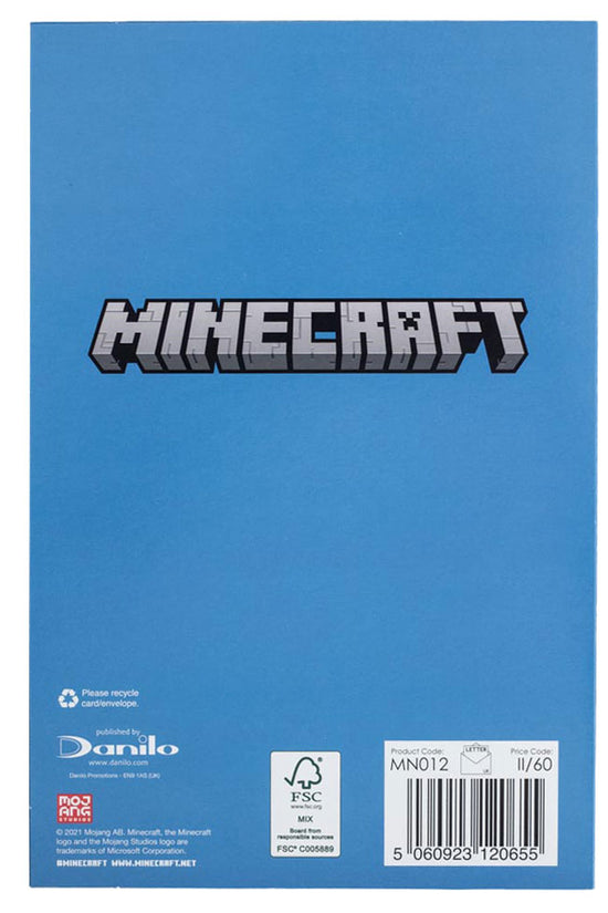 Minecraft Birthday Card