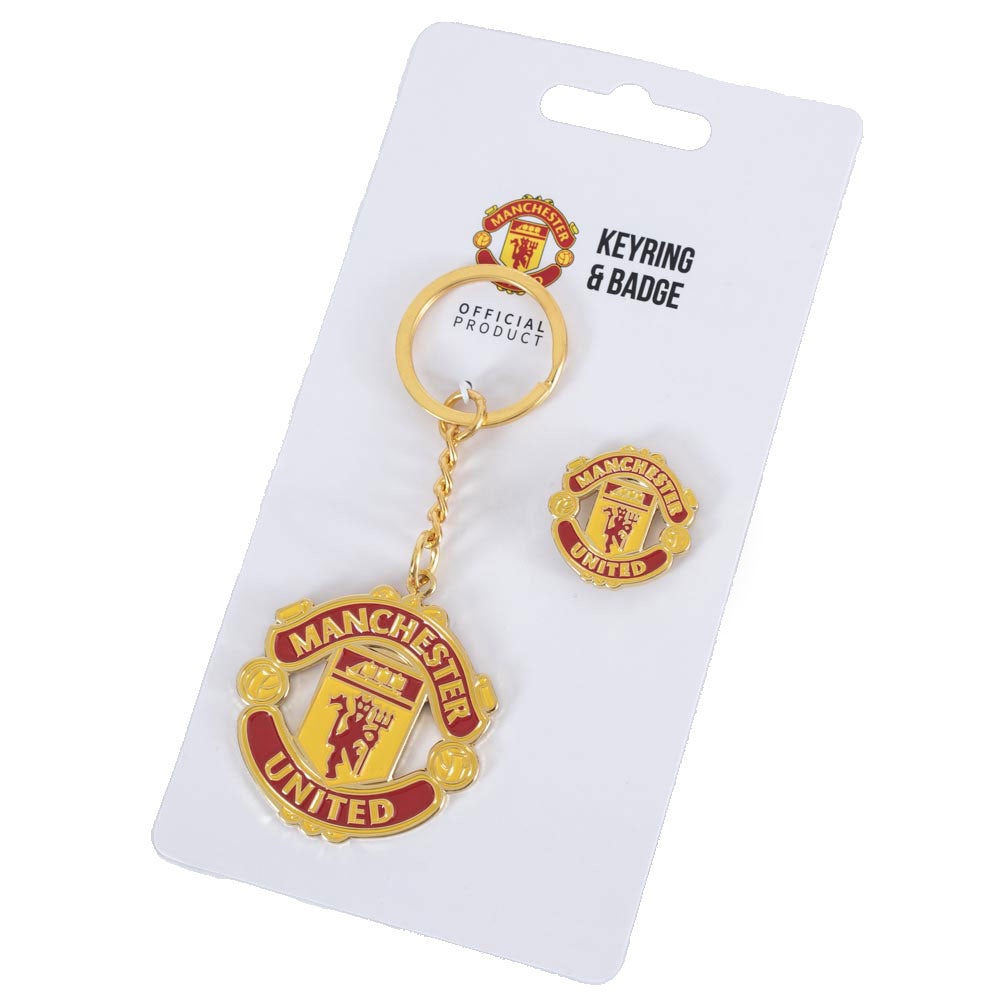 Manchester United FC Keyring Badge Set 3
