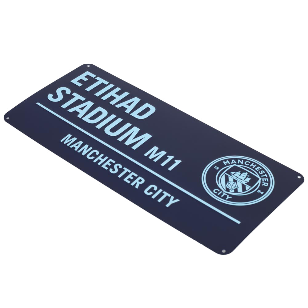 Manchester City FC Two Tone Street Sign 1