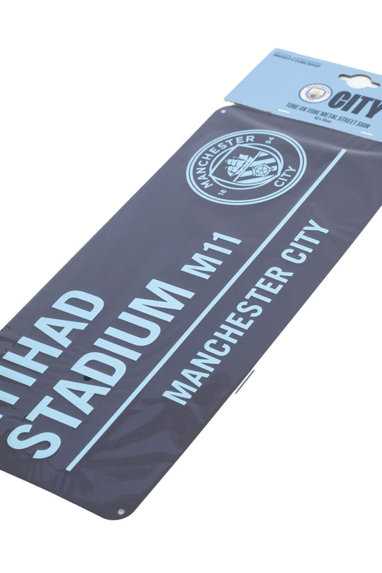 Manchester City FC Two Tone Street Sign 2